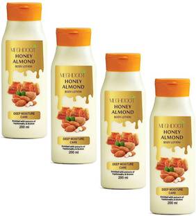 MEGHDOOT Honey Almond Body Lotion for Winter Deep Moisture Care Soft and Glowing Skin