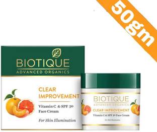 BIOTIQUE Clear Improvement Vitamin C & SPF 30 Face Cream 50gm