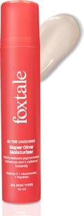 Foxtale Nano Vit-C Super Glow Moisturiser with Niacinamide & Peptides for Glowing Skin