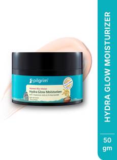 Pilgrim Korean Rice Water Hydra Glow Moisturizer|Light Gel & Instant Glass Skin Glow