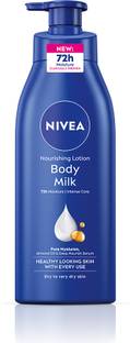 NIVEA Body Milk, Moisturizer Lotion, with Deep Moisture Serum, Almond Oil & Vitamin E