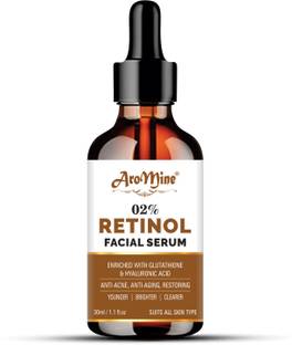AroMine 2% Retinol Face Serum For Anti Aging | Night Serum to Reduce Fine Line & Wrinkle