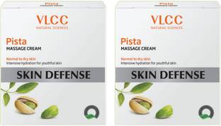 VLCC Pista Premium Massage Cream Combo Pack of 2 (50gm X 2)