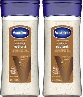 Vaseline Intensive Care Cocoa Radiant Body Gel Oil.