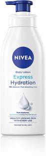 NIVEA Express Hydration Body Lotion, With Pure Hyaluron & Deep Moisture Serum
