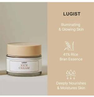 LUGIST Korean Rice Cream, Korean Skincare, rice bran essence with ceramide _ IOB001
