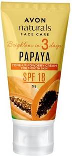Avon Naturals Papaya Powdery Cream With SPF 18PA++
