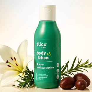TuCo Kids Summer Lotion | Aloe & Almond | 8-hr Moisture | Non-Greasy