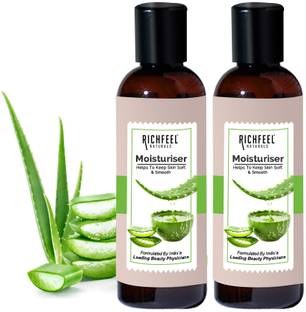 RICHFEEL Moisturizer Enriched With Aloe Leaf Juice |100 ml (Pack of 2)