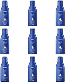 NIVEA BODY MILK BODY LOTION 75 ML ( PACK OF 9 )