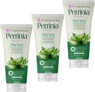 FLORENTHA PERRINIA ALOEVERA MOISTURISER CREAM FOR SOFT & SMOOTH SKIN PACK OF 50g x 3