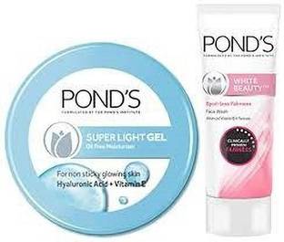 POND's SUPER LIGHT GEL 74G + PINK FACEWASH 50G
