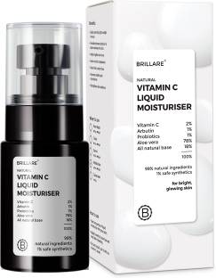 BRILLARE Vitamin C Liquid Moisturiser, For Bright & Glowing Skin, Probiotics Moisturiser
