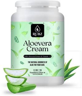 Rubz Aloevera Rich Moisturizing Cream With Aloe Vera Extract For Dry Skin | 1 Kg