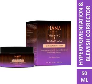 Hana Beauty Spotless Radiance Cream | Vitamin C & Glutathione | Reduces Spots | Bright Glow