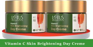 Lotus Botanicals Vitamin C Skin Brightening Day Creme ( Pack of 2 ) ( 50gm * 2pc )