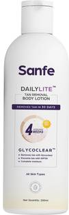 Sanfe Dailylite Tan Removal Body Lotion For Women, Detan Lotion, Glycoclear Technology