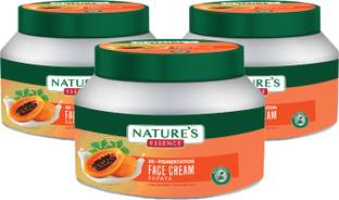 Nature's Essence FLAWLESS PAPAYA CREAM- For Remove Scars & hyperpigmentation, reduce discoloration, with glow boosting formula & Anti Blemish Cream 50ml Each (Pack of 3)