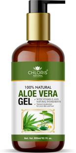 Chloris Natural Aloe Vera With Vitamin E Multipurpose Beauty Gel For Skin And Hair