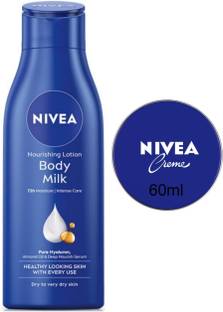 NIVEA Bodymilk 200ml Blue creme 60ml Set of 2