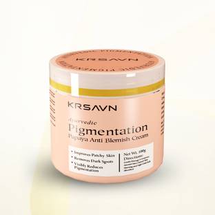 KRSAVN Ayurvedic Pigmentation Papya Anti Blemish Cream for Patchy Skin Treatment