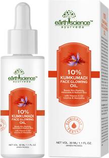 Earth Science Ayurveda 10% Kumkumadi Face Glowing Oil with Vitamin E Oil & Licorice for Radiant Skin