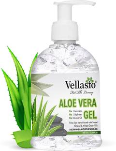 vellasio Pure Soothing and Hydrated Skin with AloVera Gel For face and hair