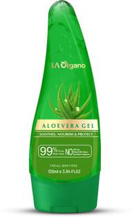 LA Organo Aloe Vera Gel 120ml - 99% Pure Soothing Aloe Vera Gel
