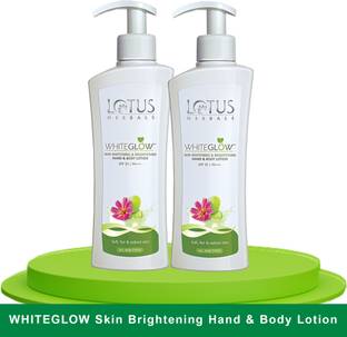 LOTUS HERBALS WhiteGlow Skin Brightening Hand & Body lotion ( Pack of 2 ) ( 270ml * 2 )