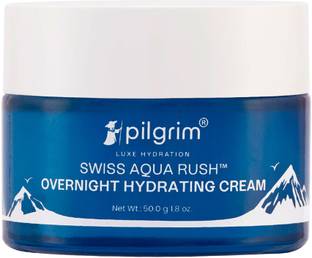 Pilgrim Swiss Aqua Rush Overnight Hydrating Face Cream with powerful hydrators