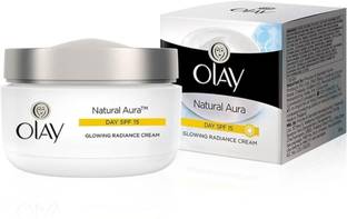 OLAY Natural Aura Day Cream with Vitamin B3, Pro B5, E and SPF 15