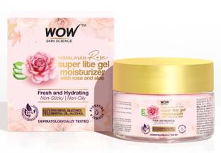 WOW SKIN SCIENCE Aloe Rose Gel Moisturizer| Instant Hydration in Summer|Daily Refreshing FaceGel|