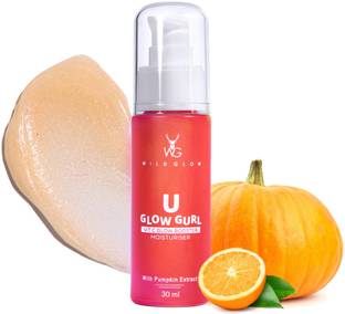 WILDGLOW Vitamin C Face Moisturiser, Glow Booster with Pumpkin Extracts, Instant Glow