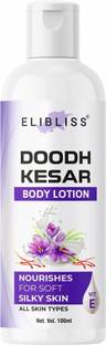 ELIBLISS Doodh and Keshar Moisturizing Body Lotion, Deep Hydration