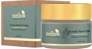 mellow Crack Heal Cream ( with Beeswax, Til and Arandi Oil for Healing and Softening Cracked Heels ) - Heals Cracks extra beautifully