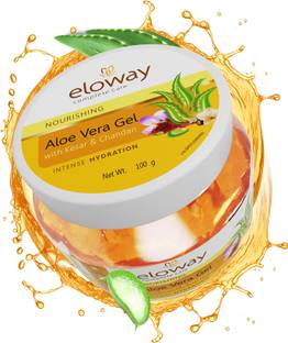 Eloway Aloevera gel with Kesar and Chandan for Face - 100g,