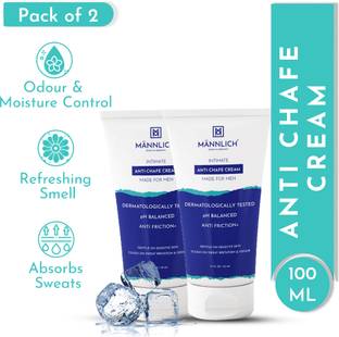 Mannlich Intimate Anti-Chafing Cream for Men - Anti Rash Cream and Lightens Dark Patches