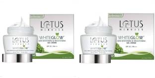 LOTUS HERBALS WhiteGlow Skin Whitening & Brightening GEL Creme 40g (pack of 2)