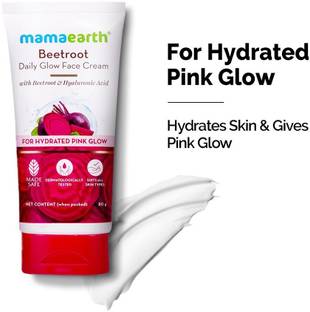 Mamaearth Daily Glow Face Cream with Beetroot & Hyaluronic Acid | Lightweight & Non-Greasy