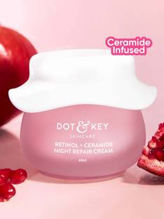 Dot & Key Retinol+Ceramide Night Repair Cream,with Hyaluronic Smooths Wrinkles Fine Lines