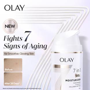 OLAY 7in1 Ultra Light Gel, Fight 7 Signs of Aging with Niacinamide, Vit C, Collagen