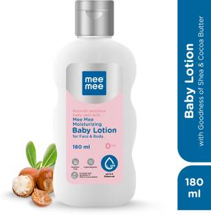 MeeMee Moisturizing Baby Lotion for Face & Body, Shea, Cocoa Butter & Almond Oil