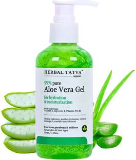 Herbal Tatva Aloe Vera Gel for Face, Skin, Hair with Multivitamins