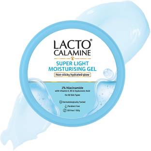 Lacto Calamine Light Moisturising Gel Non-sticky Hydrating Face & Body Gel Hyaluronic & Vit E