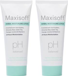 Maxisoft Herbal Moisturizing Lotion 100 ml |With Rose & Butters| Paraben Free