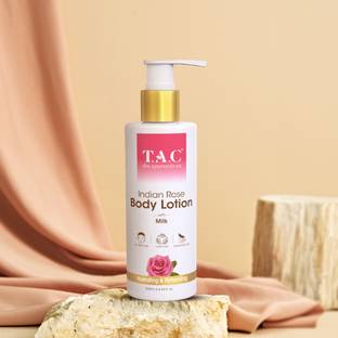 TAC - The Ayurveda Co. Rose Body Lotion for Dry Skin With Milk Extract for Deep Nourishment|Bright Skin