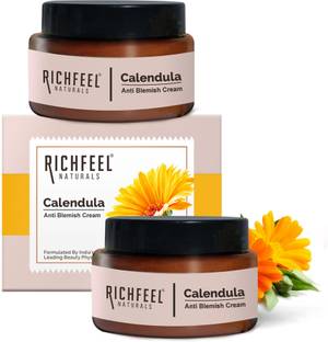 RICHFEEL Calendula Anti Blemish Cream|Clinically Potent Echinacea|50 g (Packof2)