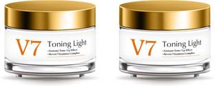 MULLICA V7 Toning Light Cream (Pack of 2) | Brightening Face & Even Skin Tone