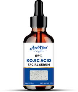 AroMine 2% Kojic Acid Face Serum W/ Vitamin C & Vitamin B3 for Dark Spots & Pigmentation