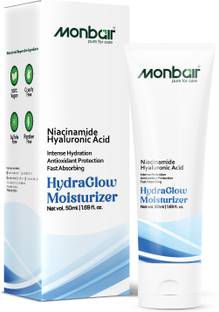 MONBAIR Hydrating Face Moisturizer with Witch Hazel, Almond Oil & Hyaluronic Acid - 50ML